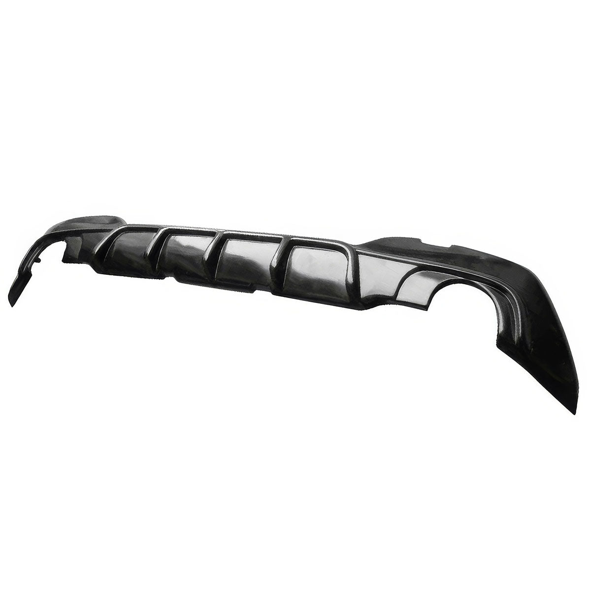 BMW G20 330i M Sport rear diffuser bumper lip in black polypropylene from K2 Industries, designed for 2019-2022 models.