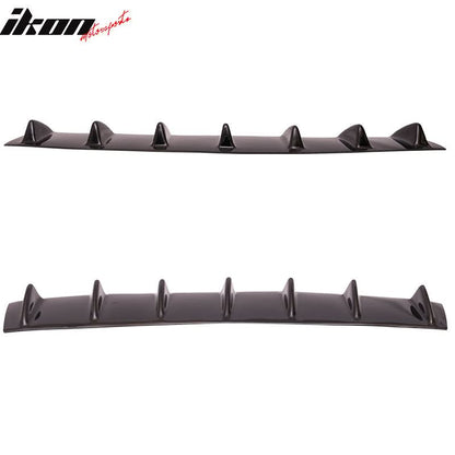 BMW F10 5 Series 7 rear bumper diffuser in gloss black, ABS, designed by K2 Industries for 2011-2016 models.
