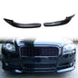 Unpainted black front lip splitter for Audi A4 B7 (2006-2008) by K2 Industries, made of durable polyurethane, for sporty styling.