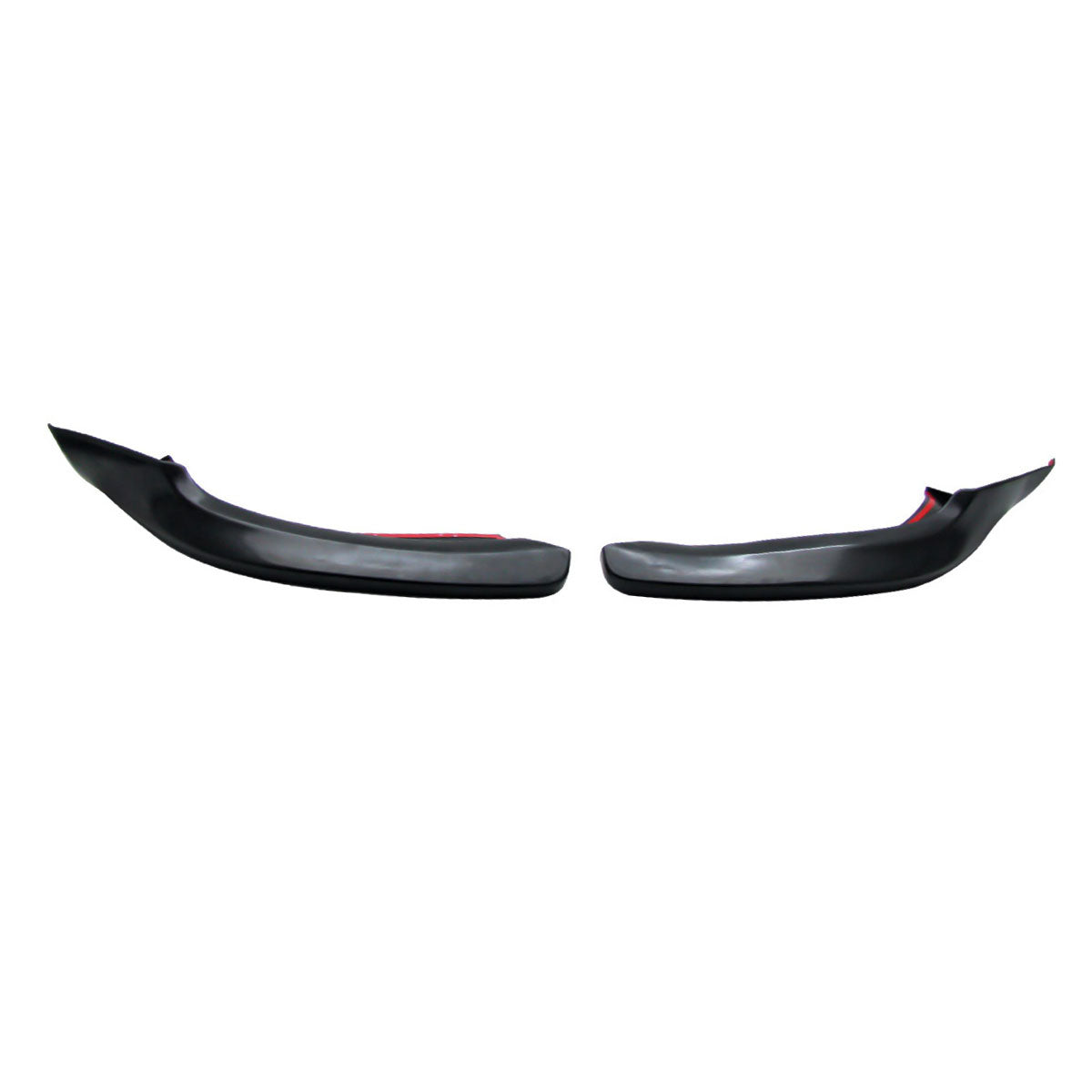 Unpainted black front lip splitter for 2006-2008 Audi A4 B7, Euro style spoiler by K2 Industries, made of durable PU material.
