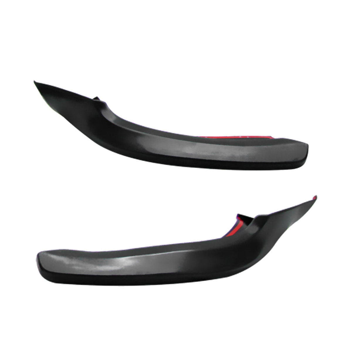 Unpainted black front lip splitter for 2006-2008 Audi A4 B7 Euro style spoiler by K2 Industries, made of durable polyurethane.