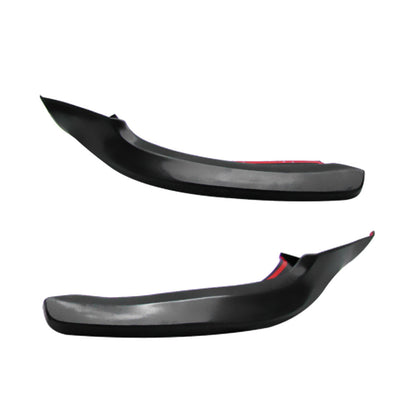 Unpainted black front lip splitter for 2006-2008 Audi A4 B7 Euro style spoiler by K2 Industries, made of durable polyurethane.