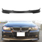 K2 Industries front bumper lip spoiler for BMW E90 3-Series 4-door sedan, C Style design, black polyurethane finish.