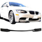 K2 Industries V style front bumper lip for BMW E92 E90 E93 M3 series 4-door and 2-door models, showcasing a sleek spoiler design.
