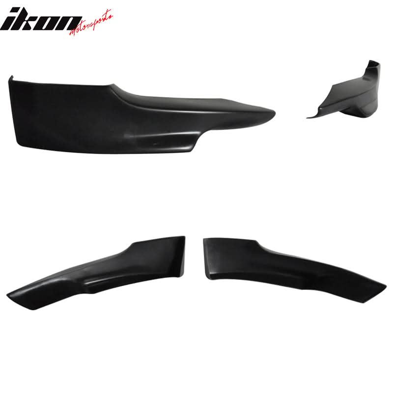 BMW E92 E93 3 Series M-Sport front lip splitter by K2 Industries, made of PU, with a sleek spoiler design and border detail.