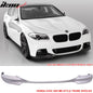 K2 Industries Mtech V Style front bumper lip spoiler for 2012-2016 BMW F10 5 Series M Sport, shown on a vehicle.