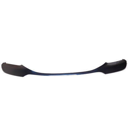 K2 Industries BMW F10 5 Series M Sport Mtech V Style front bumper lip spoiler, black, with aerodynamic design and detailed finish.