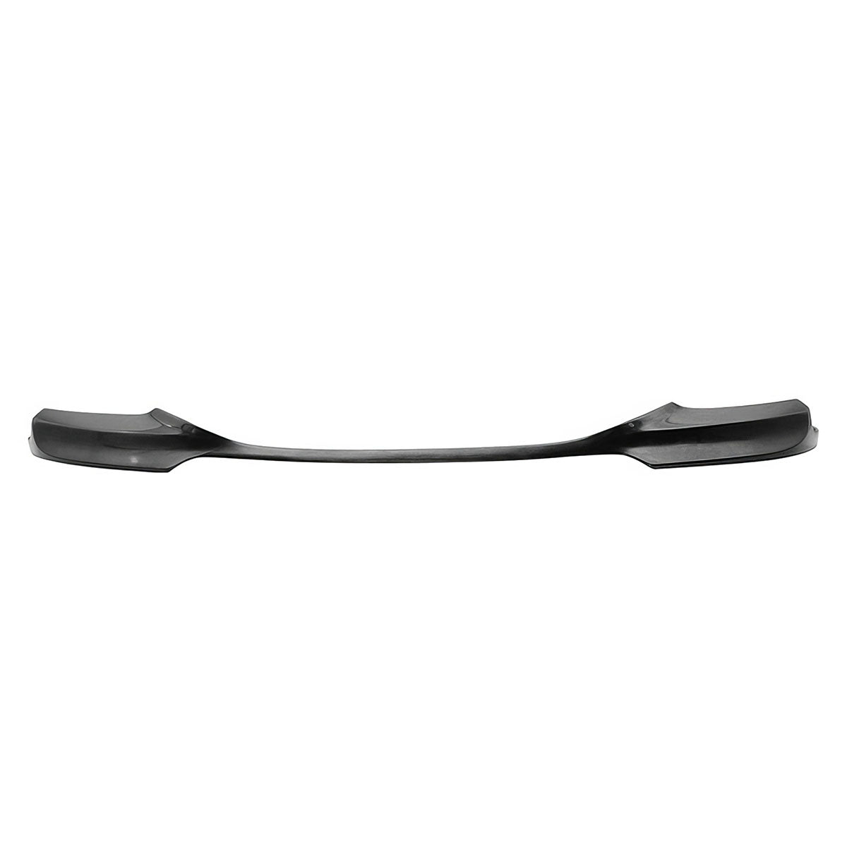 K2 Industries BMW F10 5 Series M Sport front bumper lip spoiler, 2012-2016, black polyurethane, V-style design.