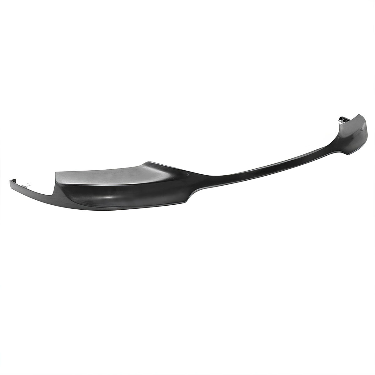 BMW F10 5 Series M Sport Mtech V Style front bumper lip spoiler by K2 Industries, shown in black with a sleek design.