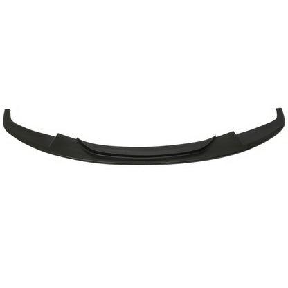 Unpainted PU front bumper lip spoiler for BMW F30 3 Series from 2012-2018 by K2 Industries, shown on a car.