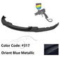 K2 Industries BMW F30 3 Series M Sport front bumper lip chin spoiler, black, designed for 2012-2018 models, enhances sporty appearance.