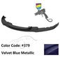 K2 Industries BMW F30 3 Series M Sport front bumper lip chin spoiler in black, designed for 2012-2018 models, enhancing sporty look.