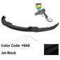 K2 Industries BMW F30 3 Series M Sport front bumper lip spoiler, black, designed for 2012-2018 models, enhances sporty appearance.