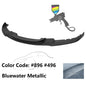 K2 Industries BMW F30 3 Series M Sport front bumper lip chin spoiler, black, designed for 2012-2018 models, enhances sporty look.