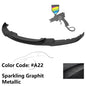 K2 Industries BMW F30 3 Series M Sport front bumper lip spoiler, black matte finish, enhances sporty appearance and aerodynamics.