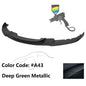 BMW F30 3 Series M Sport front bumper lip spoiler by K2 Industries, showcasing the sleek, aerodynamic design and black finish.