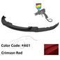 K2 Industries BMW F30 3 Series M Sport front bumper lip spoiler, black, designed for 2012-2018 models, enhances sporty appearance.
