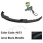 K2 Industries BMW F30 3 Series M Sport front bumper lip spoiler, black finish, designed for 2012-2018 models, enhances sporty look.