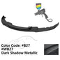 K2 Industries BMW F30 3 Series M Sport front bumper lip chin spoiler, black matte finish, enhances sporty appearance.