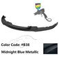 BMW F30 3 Series M Sport front bumper lip spoiler by K2 Industries, stylish black chin spoiler with aerodynamic design.