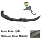 K2 Industries BMW F30 3 Series M Sport front bumper lip spoiler, black, designed for 2012-2018 models, enhances sporty look and aerodynamics.