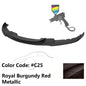 K2 Industries BMW F30 3 Series M Sport front bumper lip spoiler, black, aerodynamic design, fits 2012-2018 models.