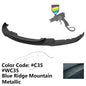 K2 Industries front bumper lip spoiler for BMW F30 3 Series M Sport, black chin spoiler, enhances sporty look and aerodynamics.