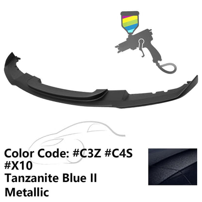 K2 Industries front bumper lip spoiler for BMW F30 3 Series M Sport, enhances sporty look and aerodynamics.