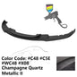 K2 Industries BMW F30 3 Series M Sport front bumper lip chin spoiler, black, designed for 2012-2018 models, enhances sporty appearance.