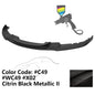 K2 Industries BMW F30 3 Series M Sport front bumper lip chin spoiler, black, designed for 2012-2018 models, enhances sporty look