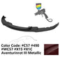 K2 Industries BMW F30 3 Series M Sport front bumper lip spoiler, black matte finish, enhances sporty look and aerodynamics.