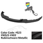 K2 Industries BMW F30 3 Series M Sport front bumper lip chin spoiler, black, designed for 2012-2018 models, enhances sporty look.