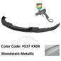K2 Industries front bumper lip spoiler for BMW F30 3 Series M Sport, black chin spoiler with aerodynamic design.