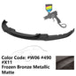 K2 Industries BMW F30 3 Series M Sport front bumper lip spoiler, black matte finish, enhances sporty look and aerodynamics.