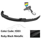 K2 Industries BMW F30 3 Series M Sport front bumper lip spoiler, black matte finish, enhances sporty appearance and aerodynamics.