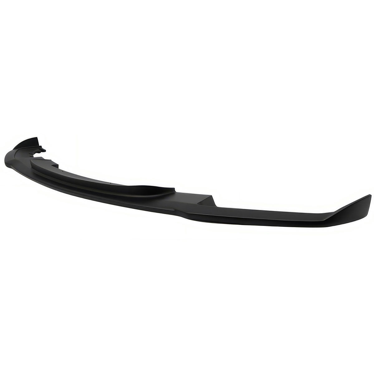 K2 Industries BMW F30 3 Series M Sport front bumper lip spoiler in black, designed for 2012-2018 models, adds sporty style.
