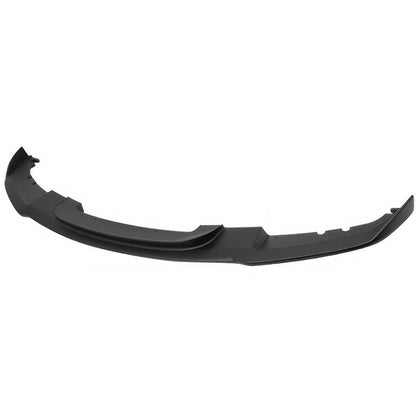 BMW F30 3 Series M Sport front bumper lip spoiler by K2 Industries, showcasing the sleek black chin spoiler for improved aerodynamic style.