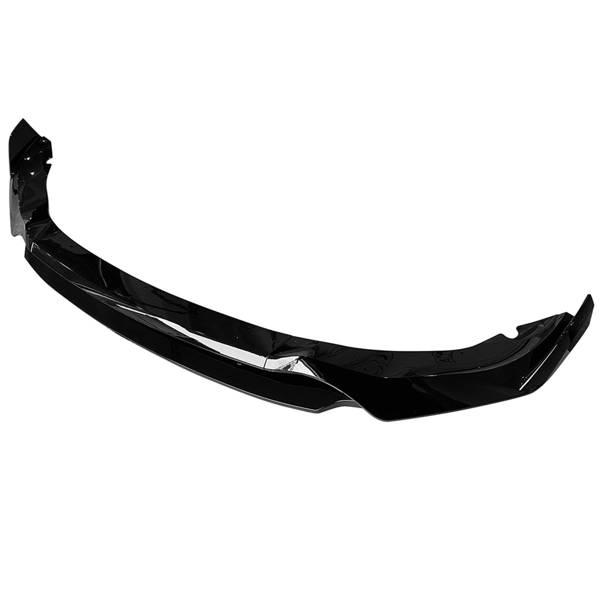 K2 Industries BMW G05 X5 M Sport front bumper lip spoiler set in glossy black, 4-piece fitment for 2019-2021 models.