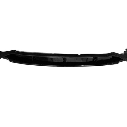 Gloss black K2 Industries front bumper lip spoiler for BMW G05 X5 M Sport 19-21, four-piece aerodynamic car exterior accessory