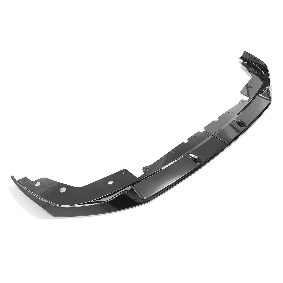 Black BMW G20 M340i front lip spoiler from K2 Industries, M Sport M Performance 2023-2025, 2-piece aerodynamic car accessory.