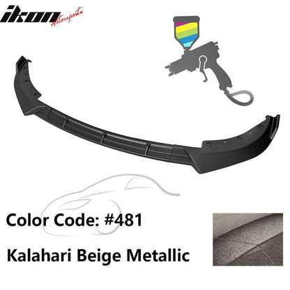 BMW G20 Sport Line 2019-2022 front bumper lip spoiler by K2 Industries, IKON Style, made of durable PP, with a sleek design.
