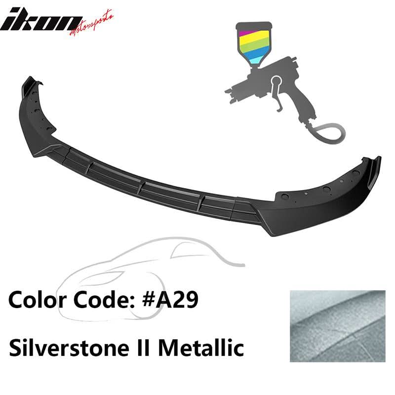 BMW G20 Sport Line 2019-2022 front bumper lip spoiler by K2 Industries, IKON Style, made of durable PP material with a sleek design.