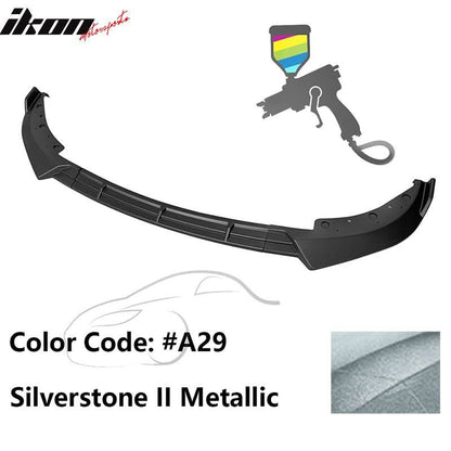 BMW G20 Sport Line 2019-2022 front bumper lip spoiler by K2 Industries, IKON Style, made of durable PP material with a sleek design.