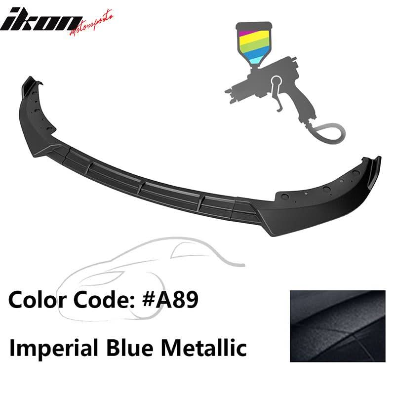 BMW G20 Sport Line 2019-2022 front bumper lip spoiler by K2 Industries, IKON style, made of durable PP material.