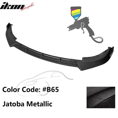 BMW G20 Sport Line 2019-2022 front bumper lip spoiler in IKON style by K2 Industries, made of durable PP material.