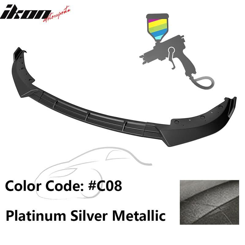 BMW G20 Sport Line 2019-2022 front bumper lip spoiler, K2 Industries IKON Style, made of durable PP material, with sleek design.
