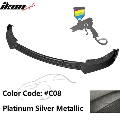 BMW G20 Sport Line 2019-2022 front bumper lip spoiler, K2 Industries IKON Style, made of durable PP material, with sleek design.
