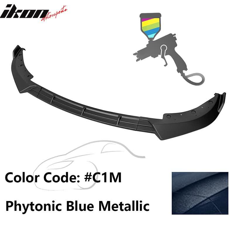 K2 Industries BMW G20 Sport Line 3-piece IKON style front bumper lip spoiler in black polypropylene