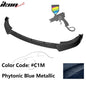 K2 Industries BMW G20 Sport Line 3-piece IKON style front bumper lip spoiler in black polypropylene