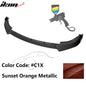 BMW G20 Sport Line 2019-2022 front bumper lip spoiler by K2 Industries, IKON style, made of durable PP, with a sleek design.